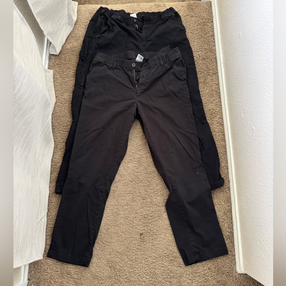 BearBottom Men's Black Chinos